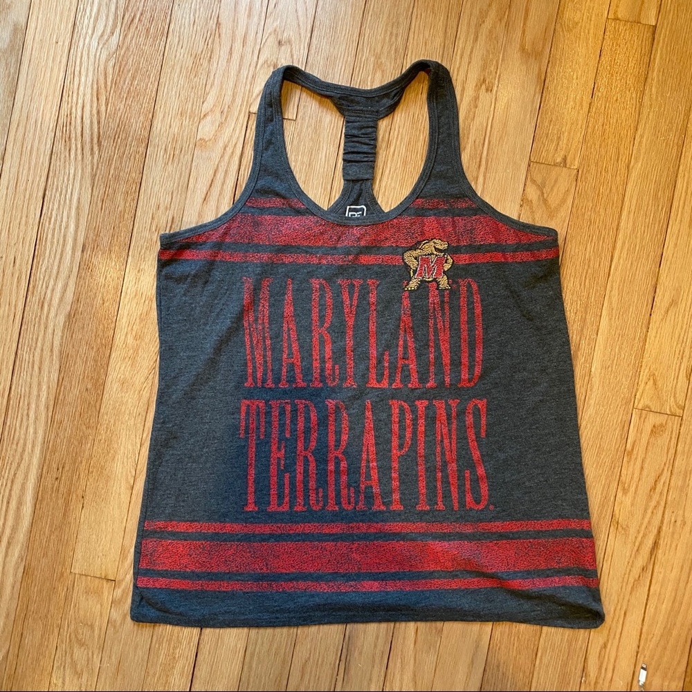 🐢University of Maryland racerback tank❤️🖤